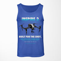 Thumbnail for DJI Inspire 2 design on blue tank top