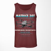 Thumbnail for DJI Matrice 30T design on dark red tank top