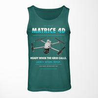 Thumbnail for DJI Matrice 4D design on green tank top