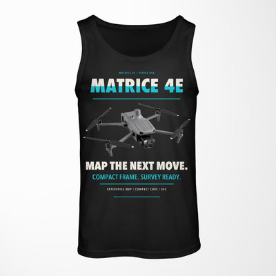 DJI Matrice 4E design on black tank top