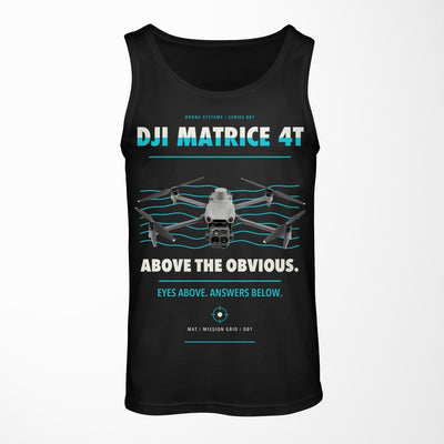 DJI Matrice 4T design on black tank top