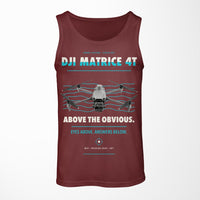Thumbnail for DJI Matrice 4T design on dark red tank top
