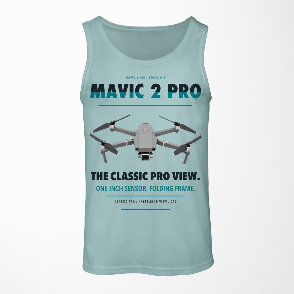DJI Mavic 2 Pro design on light green tank top