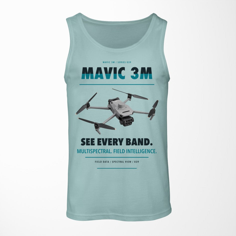 DJI Mavic 3 Multispectral design on light green tank top
