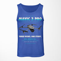 Thumbnail for DJI Mavic 3 Pro design on blue tank top