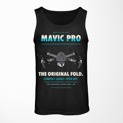DJI Mavic Pro design on black tank top
