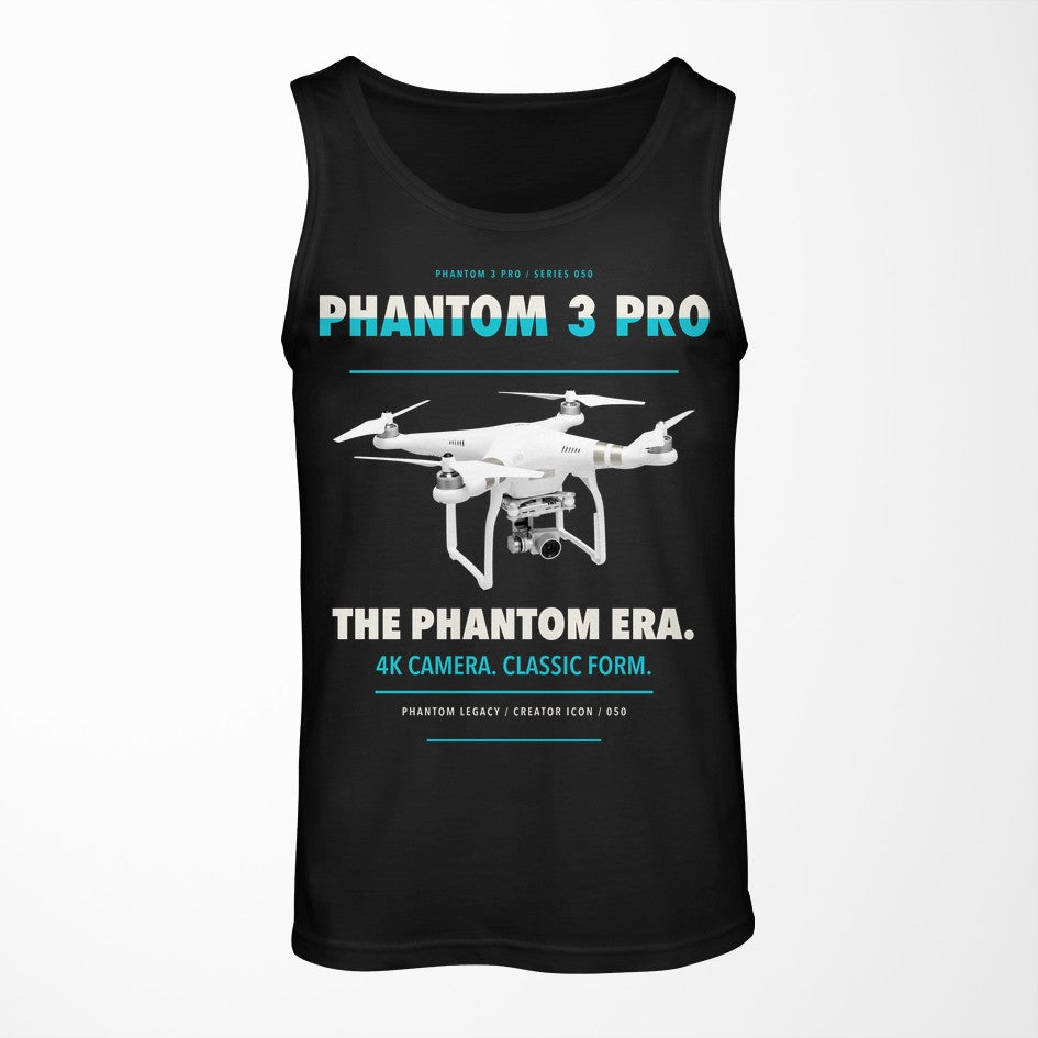 DJI Phantom 3 Professional design on black tank top