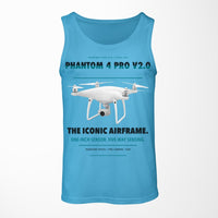 Thumbnail for DJI Phantom 4 Pro V2.0 design on sky blue tank top