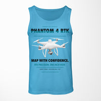 Thumbnail for DJI Phantom 4 RTK design on sky blue tank top