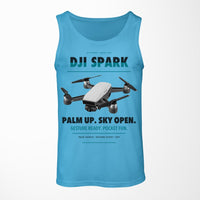 Thumbnail for DJI Spark design on sky blue tank top