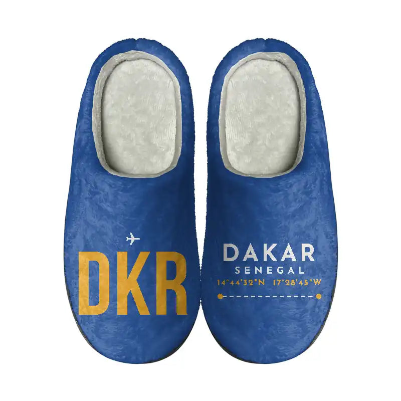Leopold Sedar Senghor International Airport (DKR) Slippers & Flip Flops - Slippers - Cotton - Code - Different - Blue