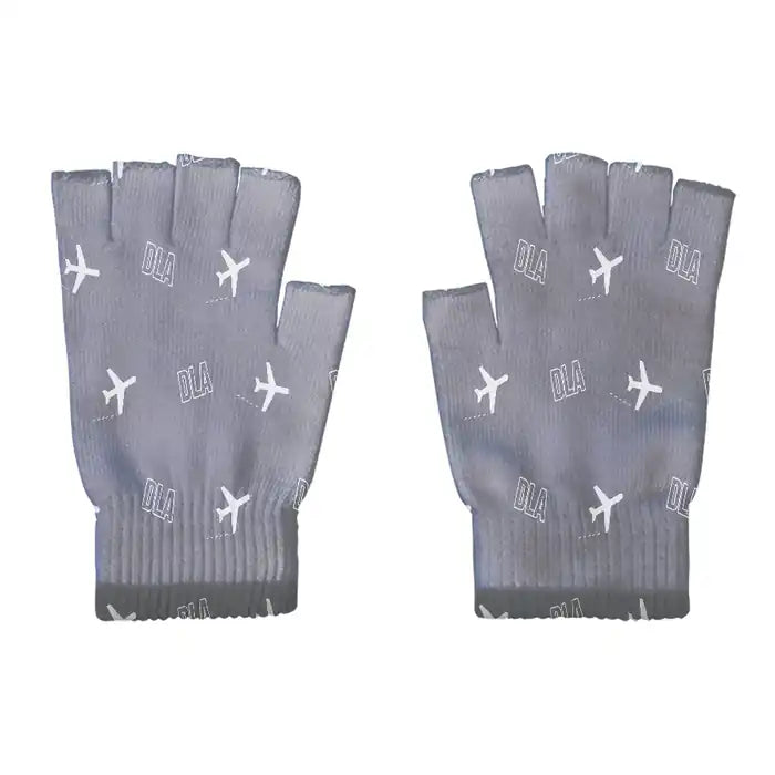 Douala International Airport (DLA) Gloves - Gloves - Cut - Pattern - Gray
