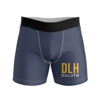 Thumbnail for Duluth International Airport (DLH) Men Boxers - Code - Navy Blue