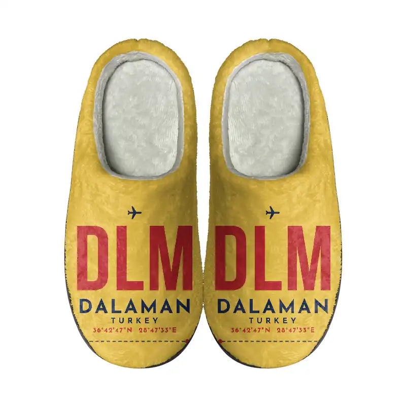 Dalaman Airport (DLM) Slippers & Flip Flops - Slippers - Cotton - Code - Same - Yellow