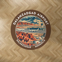 Thumbnail for Dalanzadgad Airport (DLZ) Carpets - Carpet Round - Badge - Brown V2