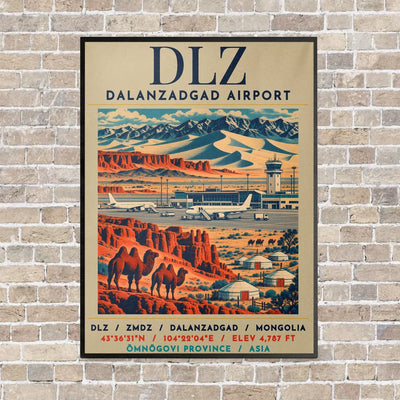 DLZ - Poster - Canvas Framed - Beige