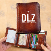 Thumbnail for Dalanzadgad Airport (DLZ) Leather Wallets - Printed Leather Wallet - Code
