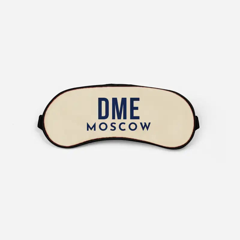 Moscow Domodedovo International Airport (DME) Sleep Masks - Sleep Mask - Code - Beige