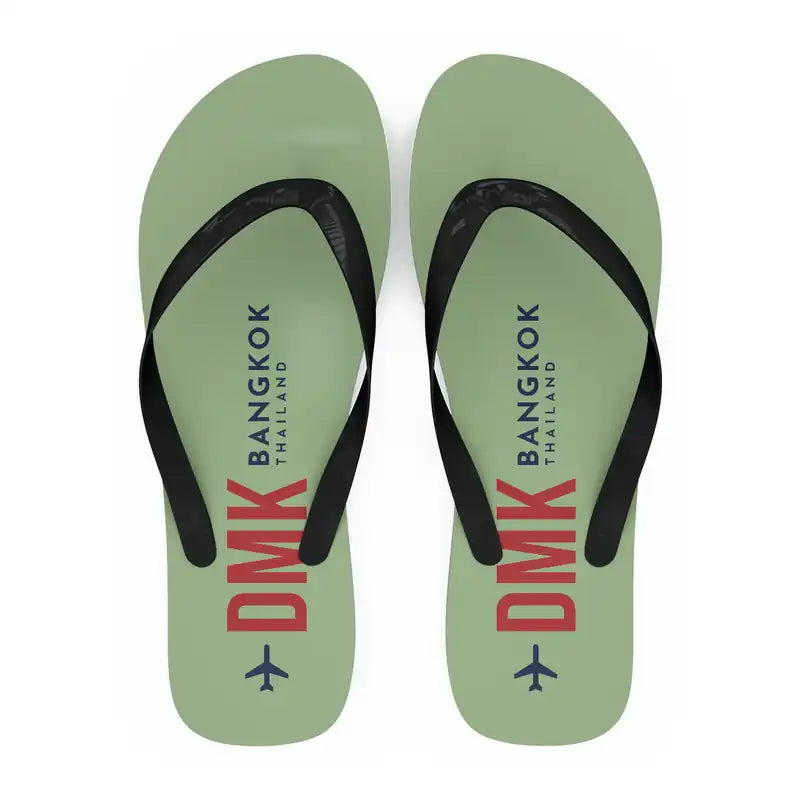 Don Mueang International Airport Bangkok (DMK) Slippers & Flip Flops - Slippers - Flip Flops - Code - Light Green