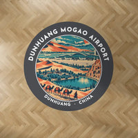 Thumbnail for Dunhuang Mogao International Airport (DNH) Carpets - Carpet Round - Badge - Dark Gray V2