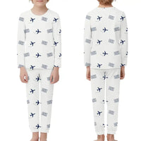 Thumbnail for Dunhuang Mogao International Airport (DNH) Pajamas - Children Pajamas - White