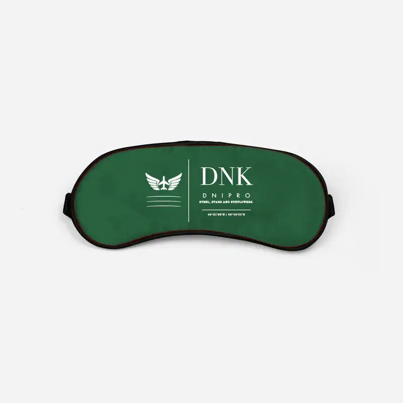 Dnipropetrovsk International Airport (DNK) Sleep Masks - Sleep Mask - Front - Green