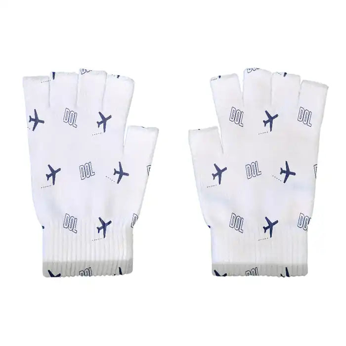Deauville – Normandie Airport (DOL) Gloves - Gloves - Cut - Pattern - White