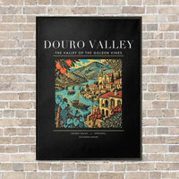 Thumbnail for DOURO VALLEY - Poster - Canvas Framed - Black