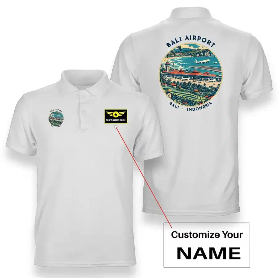 DPS - Badge - Double-Side Polo - White + Name