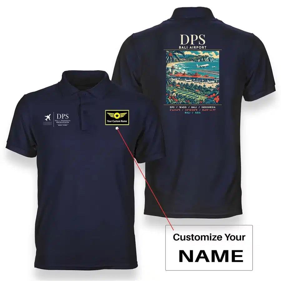 DPS - Poster - Double-Side Polo - Navy Blue + Name