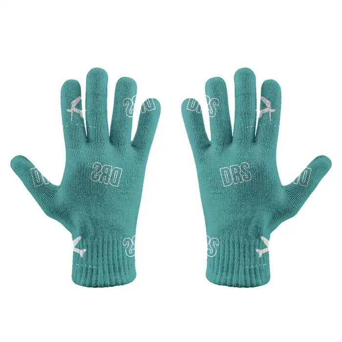 Dresden Airport (DRS) Gloves - Gloves - Full - Pattern - Turquoise