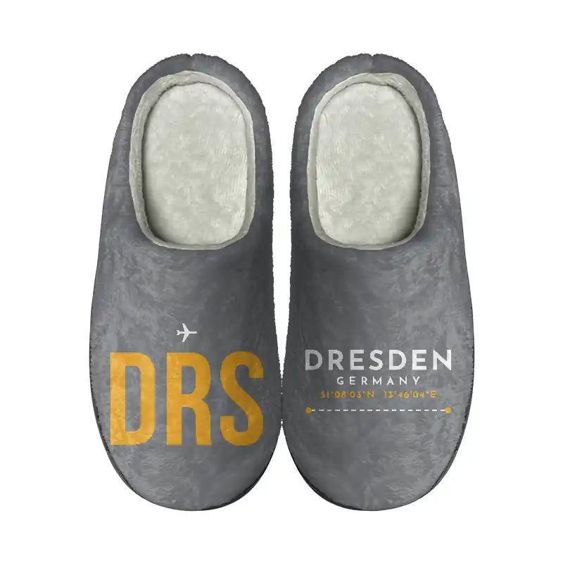 Dresden Airport (DRS) Slippers & Flip Flops - Slippers - Cotton - Code - Different - Gray