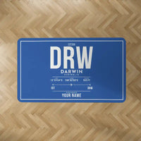 Thumbnail for Darwin International Airport (DRW) Carpets - Carpet Rectangle - ID Tag + Name - Blue V2
