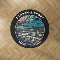 Thumbnail for Darwin International Airport (DRW) Carpets - Carpet Round - Badge - Black V2