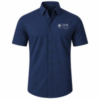 Thumbnail for Des Moines International Airport (DSM) Shirts - Short Sleeve Shirt - Front - Dark Blue
