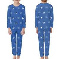 Thumbnail for Blaise Diagne International Airport (DSS) Pajamas - Children Pajamas - Blue