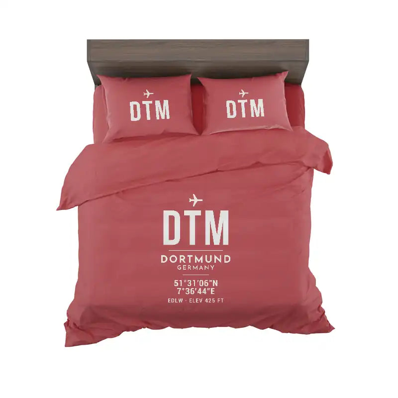 Dortmund Airport (DTM) Bedding Sets & Blankets - Bedding Set - ID Tag - Red