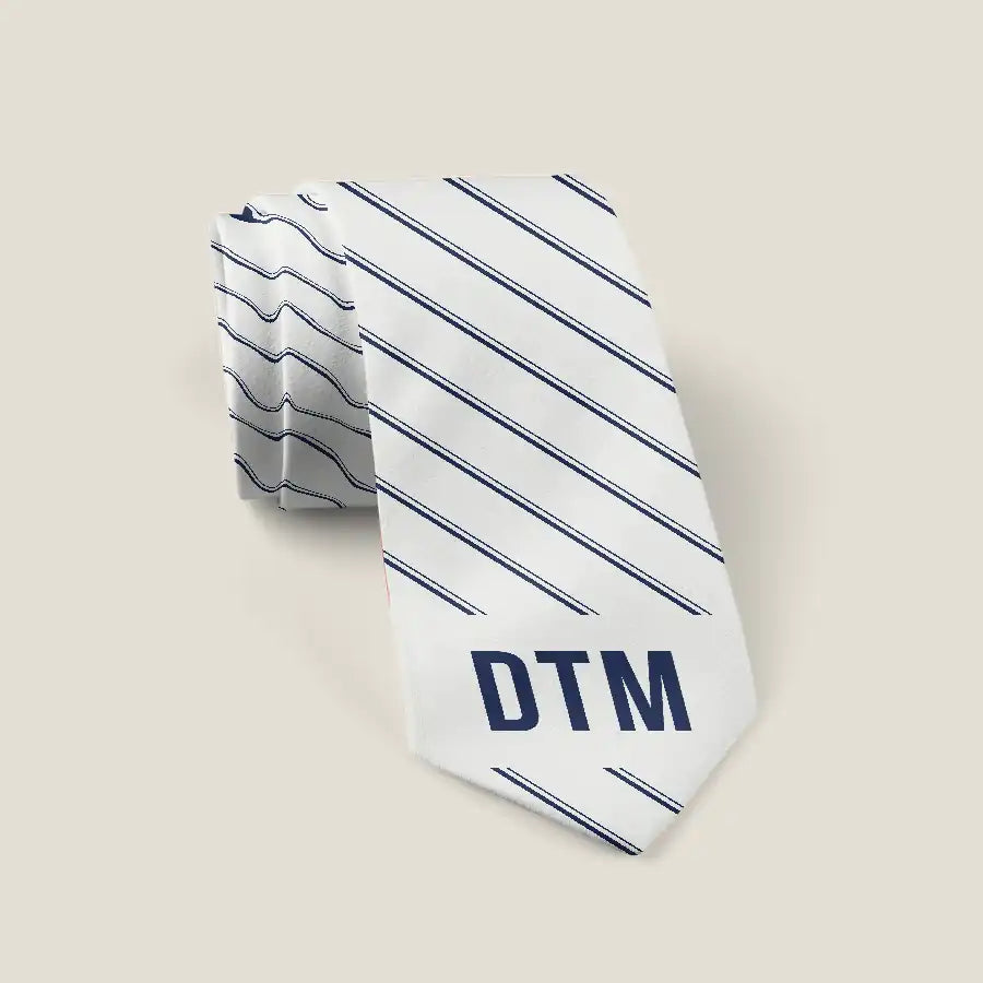 Dortmund Airport (DTM) Ties - Tie - Stripe - White