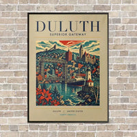 Thumbnail for DULUTH - Poster - Canvas Framed - Beige
