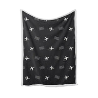 Thumbnail for Pinang Kampai Airport (DUM) Bedding Sets & Blankets - Blanket - Pattern - Black