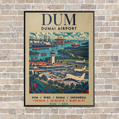 DUM - Poster - Canvas Framed - Beige