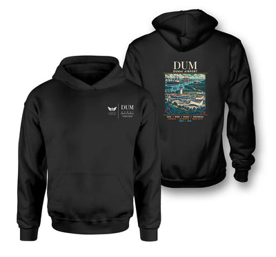 DUM - Poster - Double-Side Hoodie - Black