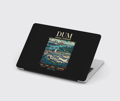 DUM - Poster - MacBook Case - Black