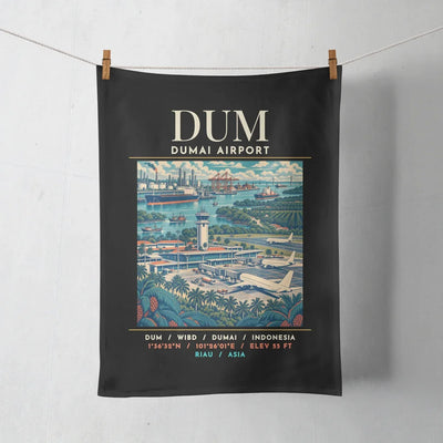DUM - Poster - Towel - Black