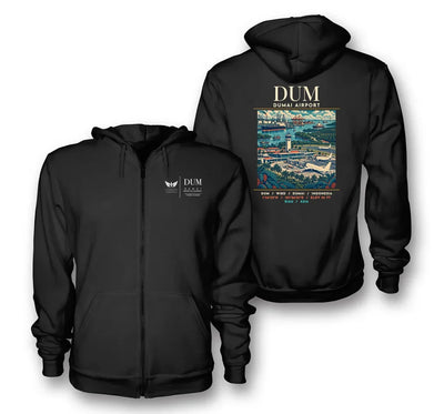 DUM - Poster - Zipped Hoodie - Black