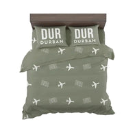 Thumbnail for King Shaka International Airport (DUR) Bedding Sets & Blankets - Bedding Set - Pattern - Green Army