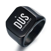 Thumbnail for Düsseldorf Airport (DUS) Rings - Ring - Black