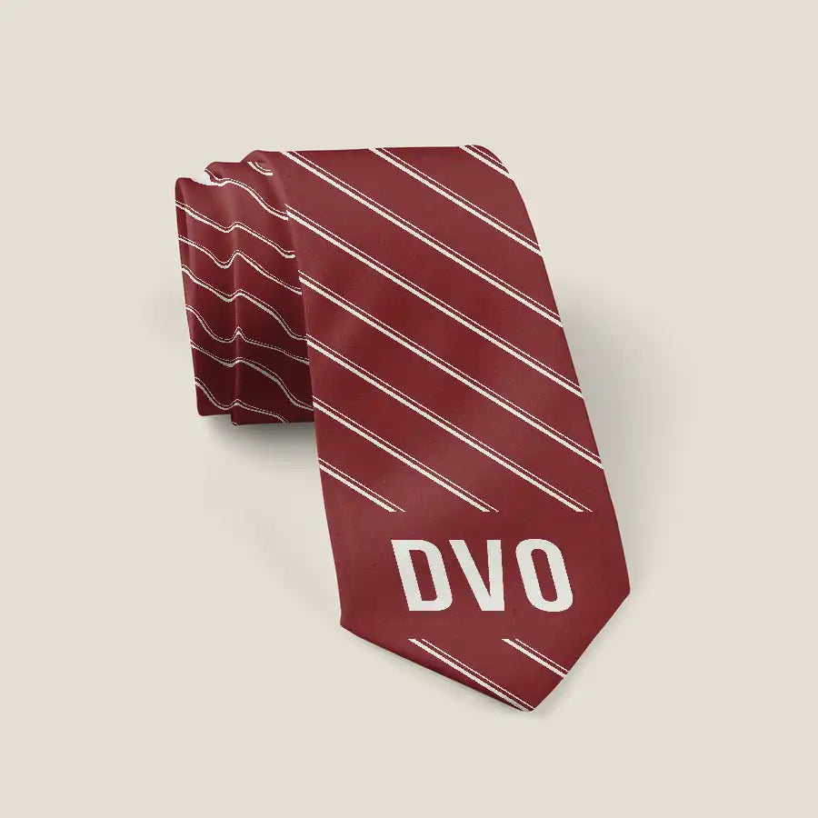 Francisco Bangoy International Airport Davao (DVO) Ties - Tie - Stripe - Dark Red