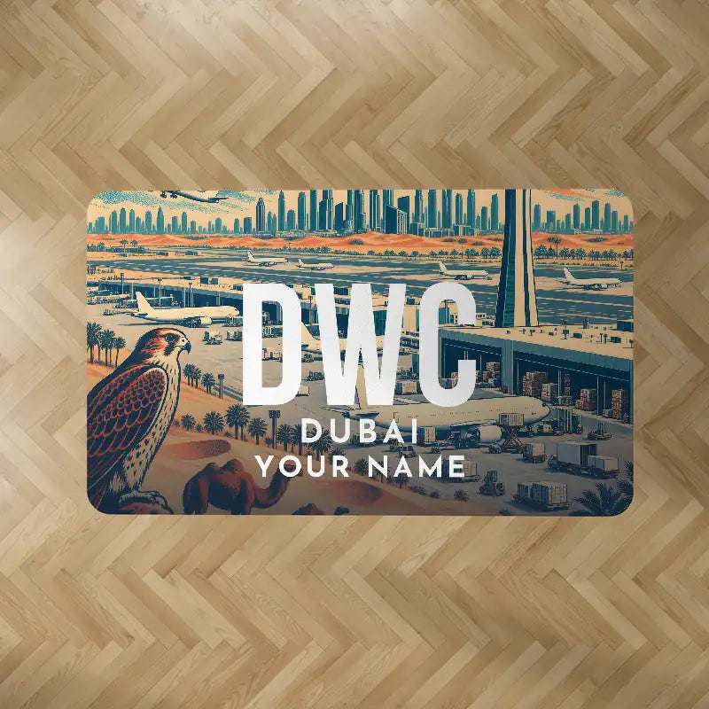 Al Maktoum International Airport (DWC) Carpets - Carpet Rectangle - Scene + Name