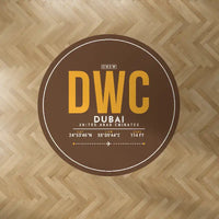 Thumbnail for Al Maktoum International Airport (DWC) Carpets - Carpet Round - ID Tag - Brown